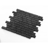 Black ceramic tile mosaic tile kitchen backsplash mp-boone