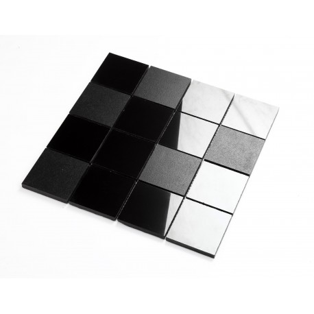 Black ceramic mosaic tile for wall and floor mp-flynn