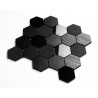 Black tile ceramic mosaic for wall and floor mp-kendal