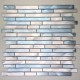 Mosaico de aluminio pared cocina y bano blend-bleu