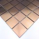 mosaic tile copper color wall kitchen backsplash reg48-cuivre