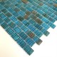 Blue Glassmosaic wall and floor bathroom and shower pdv-kameko