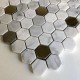 hexagonal azulejo cocina y bano malla mosaico de marmol mp-nuno