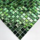 mosaico vidrio ducha cuarto de baño muro y suelo Strass Vert