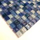 Tile mosaic glass backsplash kitchen bathroom Arezo Cyan