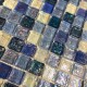 Malla azulejo de mosaico de vidrio pared cocina bano Arezo Cyan