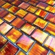 Mosaico de muro y suelo en vidrio Drio orange