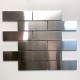 mosaic and tile wall stainless steel kitchen Brique 140