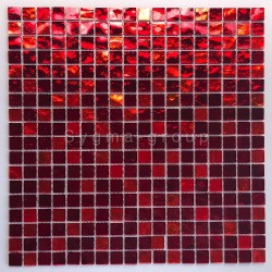 mosaico vidrio ducha cuarto de baño muro y suelo gloss-verGloss rouge