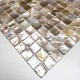 Mosaic tile shell for shower floor and wall bathroom 1m Nacarat naturel