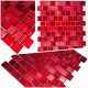 echantillon carreaux mosaique en verre modele drio rouge