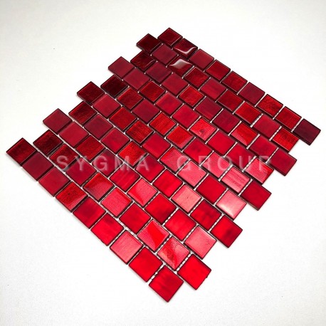 baldosas de mosaico de cocina y baño 1m drio rouge