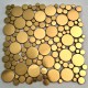 Gilded stainless steel mosaic for wall or floor of shower and bathroom Focus Or