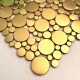Gilded stainless steel mosaic for wall or floor of shower and bathroom Focus Or