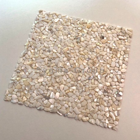Real mother of pearl shell tile floor and wall DRUNE