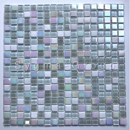 Mosaico de vidrio y piedra en el suelo o la pared Orell