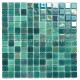 Mosaico de azulejos de vidrio de la cocina y el baño Habay Vert