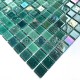 Mosaico de azulejos de vidrio de la cocina y el baño Habay Vert