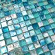 blue mosaic kitchen bathroom tile Arezo Turquoise