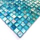 azulejo de cocina de mosaico azul del baño Arezo Turquoise