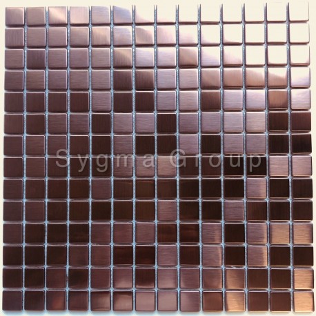 Copper color stainless steel metal mosaic for bathroom and kitchen CARTO CUIVRE
