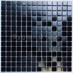 Black color stainless steel metal mosaic for bathroom and kitchen CARTO NOIR