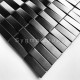 3D steel wall tiles Shelter Noir