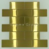 Malla azulejos de la cocina de acero inoxidable LOFT GOLD