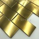 Malla azulejos de la cocina de acero inoxidable LOFT GOLD