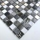 Mosaique sol et mur de salle de bains ou douche en verre pierre et metal WIlla