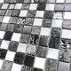 Mosaique sol et mur de salle de bains ou douche en verre pierre et metal WIlla