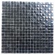 Black glass mosaic wall for bathroom shower and kitchen Kerem