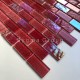 Mosaico de vidrio rojo Mosaico de pared de baño y cocina Kalindra Rouge