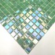 glass mosaic tiles bathroom shower Imperial Vert