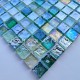 Tile mosaic glass backsplash kitchen bathroom Arezo Vert