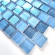 carrelage mosaique de verre modele Drio bleu