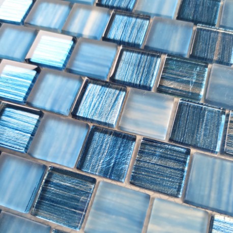 mosaic tile glass for wall bathroom and backsplash 1m Drio bleu