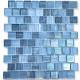 Carrelage mosaique verre pour mur salle de bain ou cuisine 1m Drio bleu