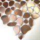 teja de acero inoxidable mosaico de cocina galet cuivre