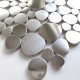 Backsplash kitchen stainless steel 1m2 mosaic stainless steel shower pebble Atoll