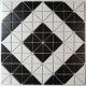 Black and white ceramic tile mosaic tile kitchen backsplash Brida