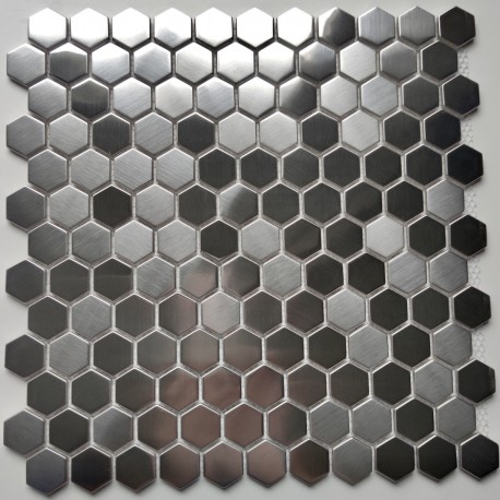 Mosaic stainless steel tile wall and floor Rossini