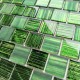 Mosaico de muro y suelo en vidrio Drio vert