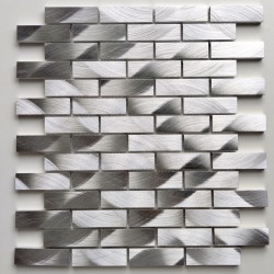 mosaico de aluminio suelo y muro cuarto de baño y cocina ATOM