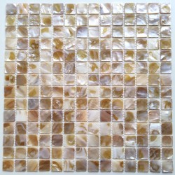 Mosaique en nacre carrelage coquillage sol et mur Nacarat Naturel