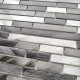 tile mosaic aluminum tile kitchen backsplash model wadiga Gris