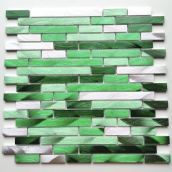 mosaic aluminum tile kitchen backsplash modele Wadiga Vert