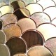 mosaic tile copper color wall kitchen backsplash Hoopa