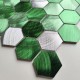 placa de mosaico azulejo de aluminio modelo Abiie Vert