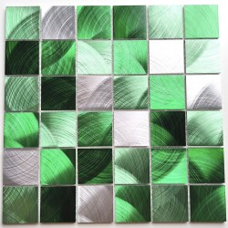 mosaic aluminum tile kitchen splashback model Carson Vert